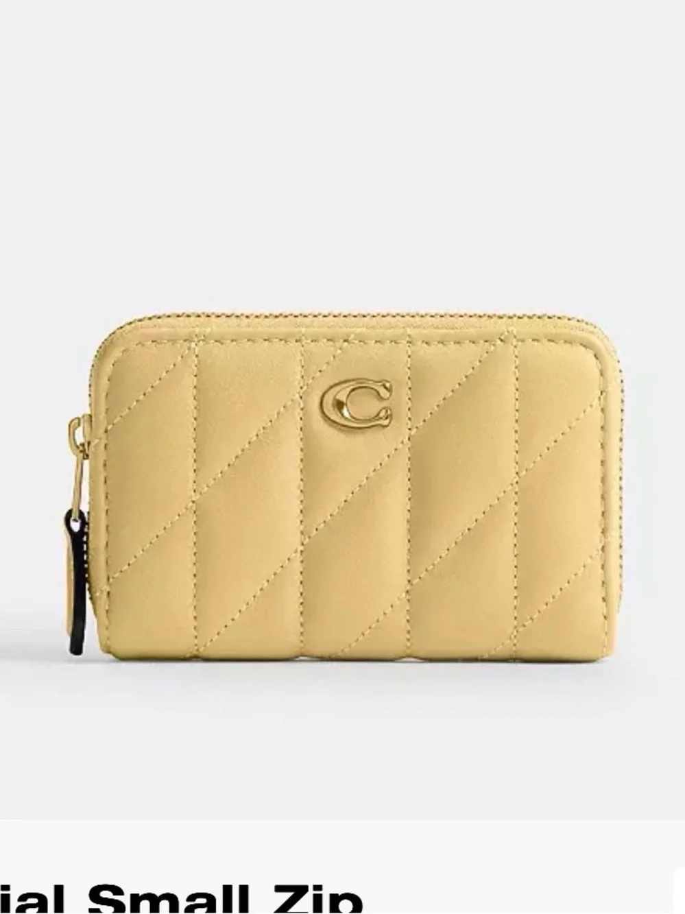 Coach card case vanilla